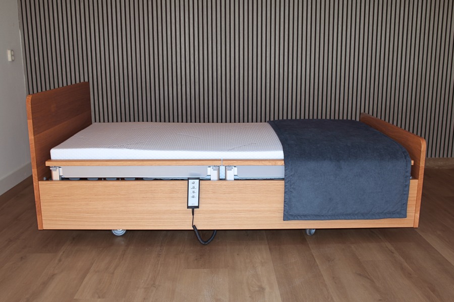 Solid Wood hooglaag bed, met massief hout